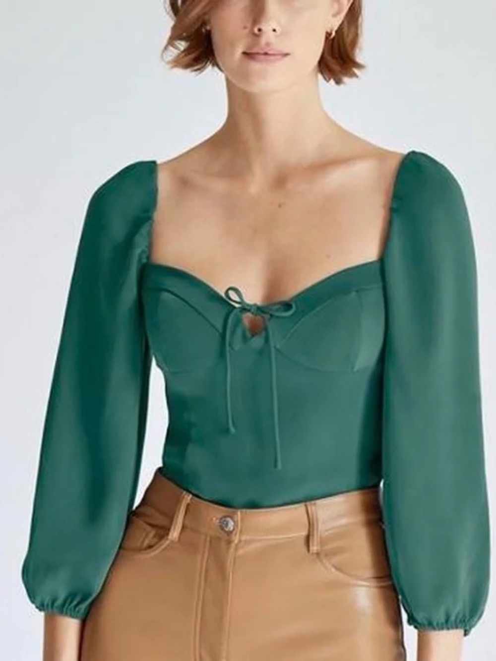 Wilfred Aritzia Novella Blouse - Suave Green M